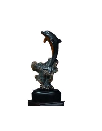 Dolphin - leaping high 10" H