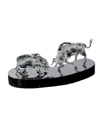 Crystal Bull & Bear Statue - 3 sizes