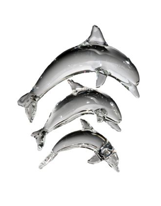 Dolphin, crystal - 3 sizes Made in USA
