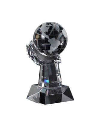 Crystal Globe - Held by Hand - 3 sizes