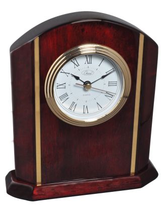 Clock with piano finish