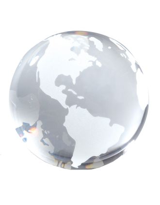 Globe Paperweight 3"