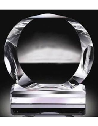 Circular award FREE TEXT deep beveled edges