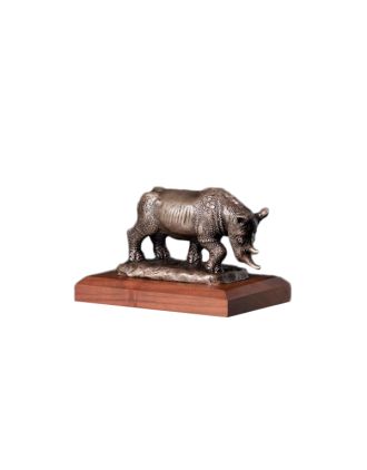 Rhino Statue - bronze