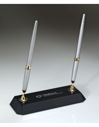 Dual Pens on black marble