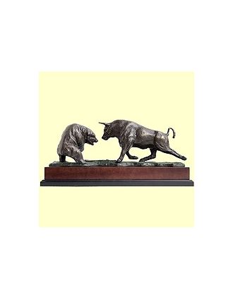 Bull versus Bear Sculpture