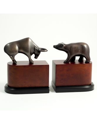 Bull and Bear Book ends