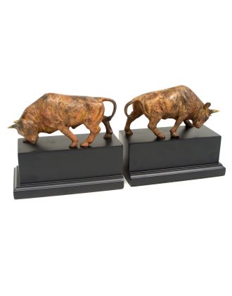 Bull Bookends