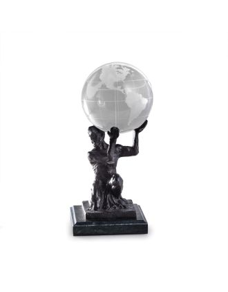 Atlas Holds the World Bronze Statue