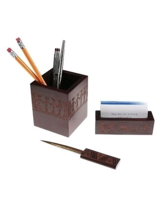 Our Global World: Pen/Pencil Holder, Letter Opener, Business Card Holder