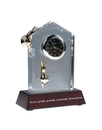 Persistence Clock: Go over, go under, go around, or go through. But never give up