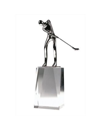 Golfer on Crystal Base