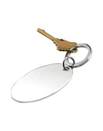 plain oval key chain