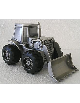 Bulldozer Bank Pewter - scoop down