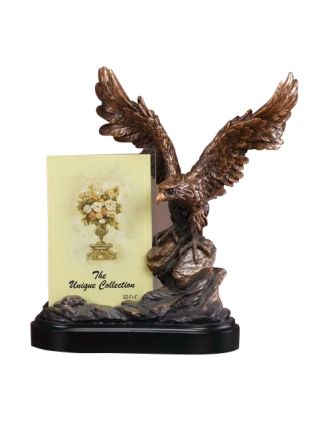 Eagle guarding photo frame
