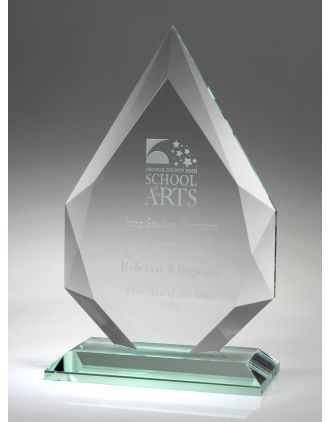 Apex Jade Glass Award 1/2" thick 8, 10, 12"