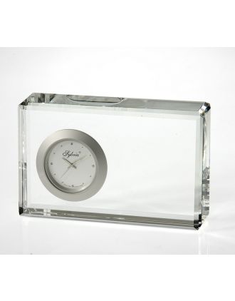 Beveled Crystal Clock