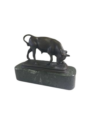 Bronze Bull Sculpture Made in USA