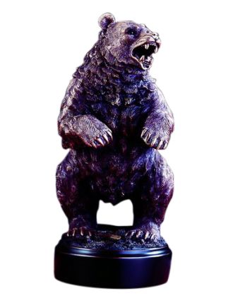 Massive Bear Statue 13" H