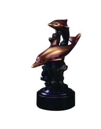 Two Dolphins at Play 7"