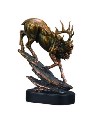 Elk Statue on the Move Customize