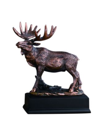Moose Statue with a Rack 8" Customize