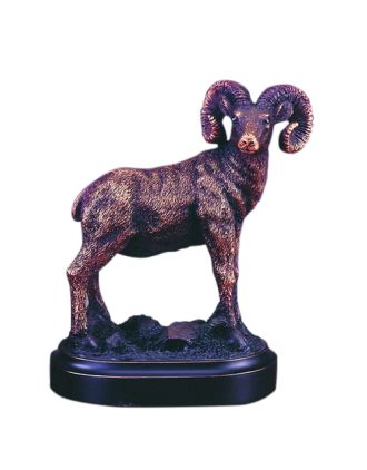 Big Horn Sheep statue at Attention 5"