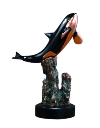 Killer Whale Statue 18" Orca
