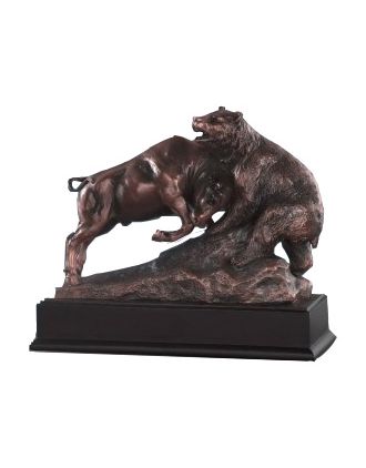 Bull and Bear Sculpture