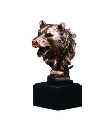 Growling Bear Bust 8"