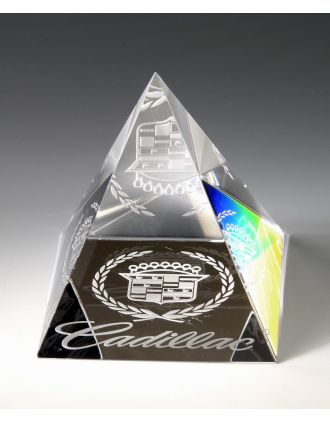 Pyramid Crystal Paperweight - 3 Sizes