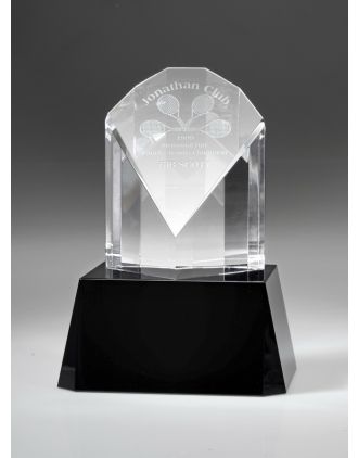 Peacock Crystal Award 3, 4, 5" No Base