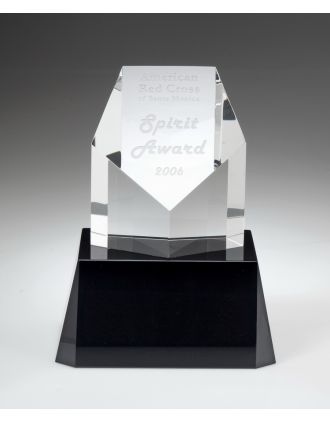 Pentagon Crystal Award 3, 4, 5, 6, 7" NO BASE