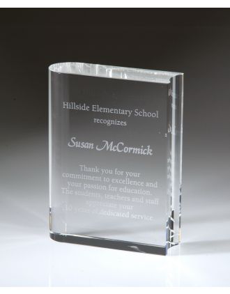 Book Optical Crystal Award 5, 6"