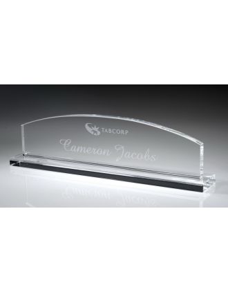 Crystal Name Plate 13" Customize