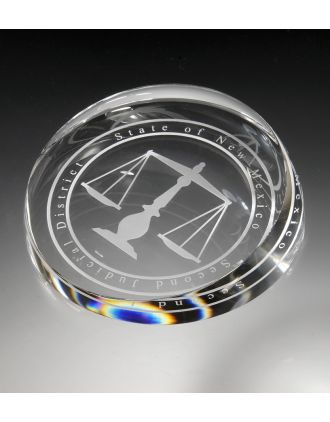 Corona Crystal Paperweight 4"