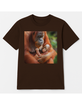 Orangutan mother and baby t-shirt