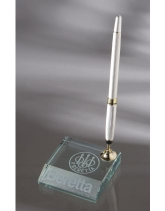 Beveled Front Jade Glass Pen Set