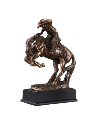 Rodeo Bronc Riding Statue 6"