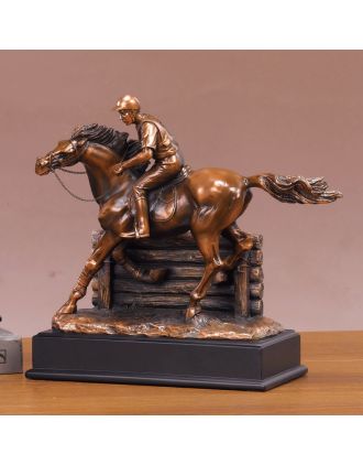 Blasing Ahead Jockey on Horse Statue
