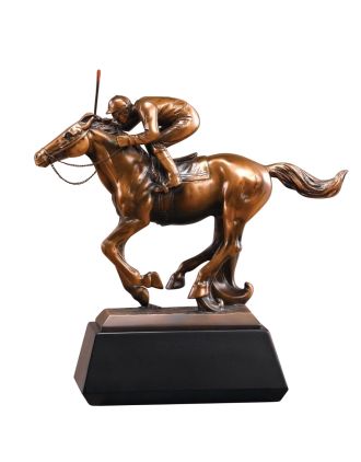 Racing Jockey 12" Statue Add Name