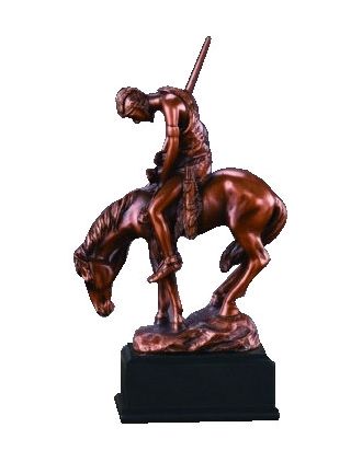 End of Trail - Indian Warrior Horse Sculpture