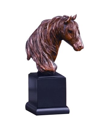 Beautiful Horse Bust 9 inch with full mane