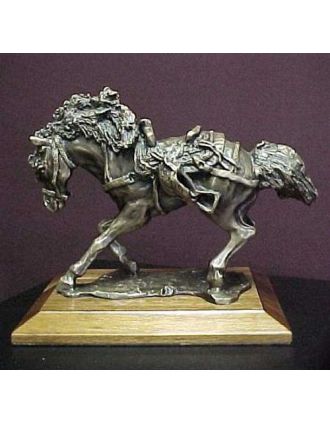 Horse with Saddle in bronze