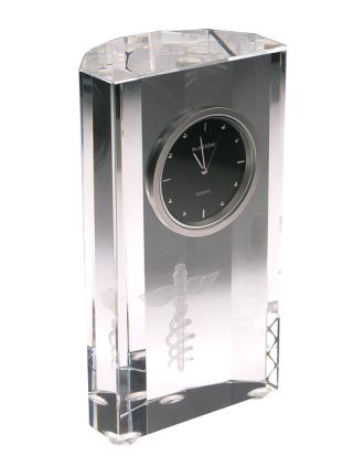 Caduceus Crytsal clock