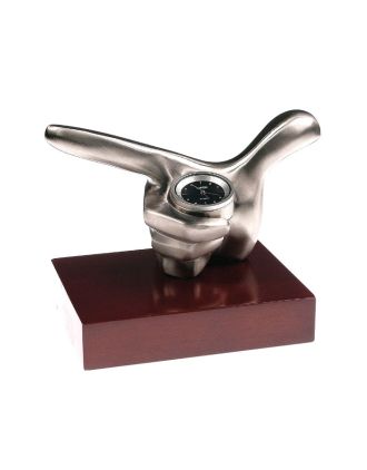 Hand holding a Clock