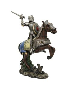 Knight & Horse in Body Armor Statue
