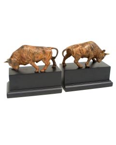 Bull Bookends