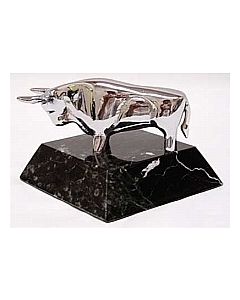 Silver Bull Paperweight