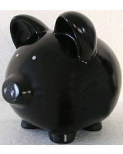Black Piggy Banks - 3 shades, 3 sizes
